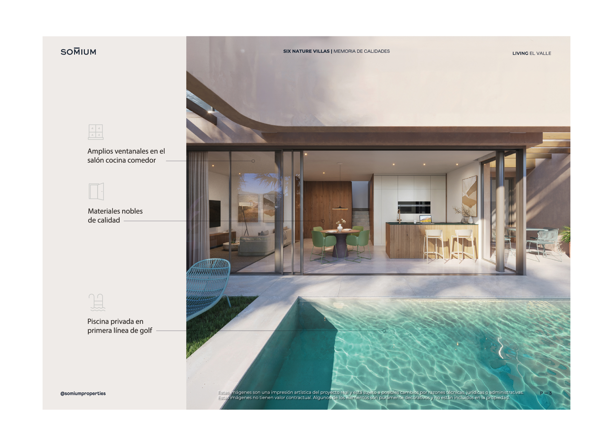 El Valle Residences Memoria calidades Villas Six Nature Castellano 3