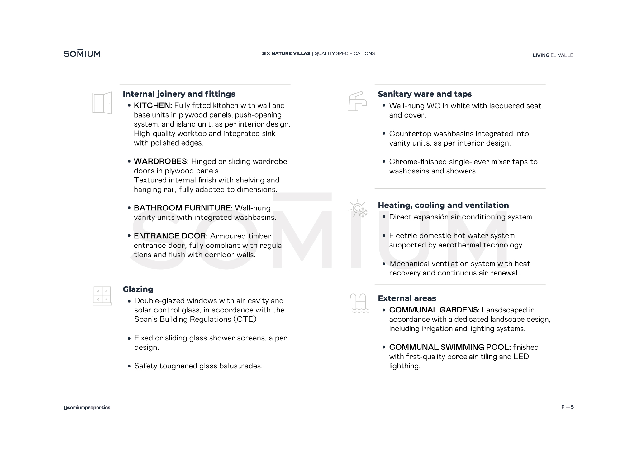 El Valle Residences Memoria calidades Villas Six Nature English 5